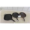 Image 1 : 3 Cast Frying Pans - Wagner, Levco, Paderno