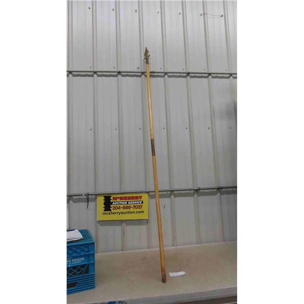 Masonic Ceremonial Spear with Brass Top 81'' Tall 