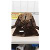 Image 1 : Mens Muskrat/Fox Collar Fur Coat Size M/L??