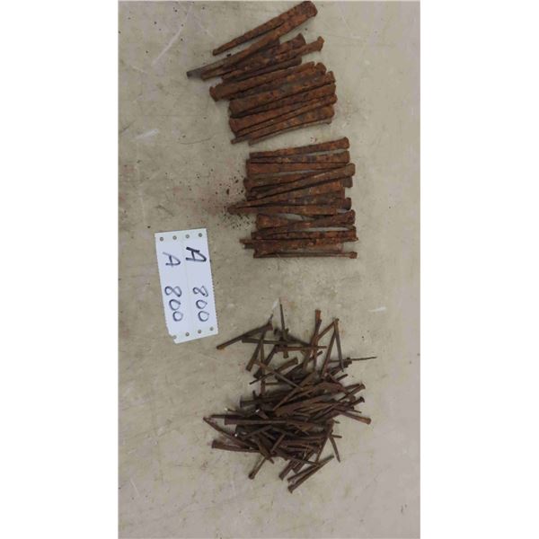 Forged Square Head Nails 5'' & 2 1/2'' 