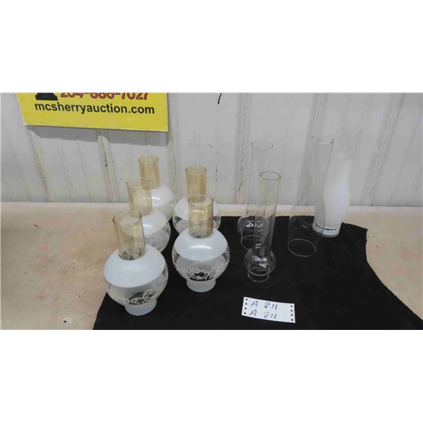 9 Glass Chimneys 4 Different Styles