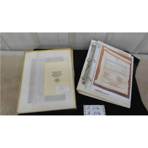 Seagrams 1983 Centennial Portfolio of Paintings with 10 Prints and Binder 