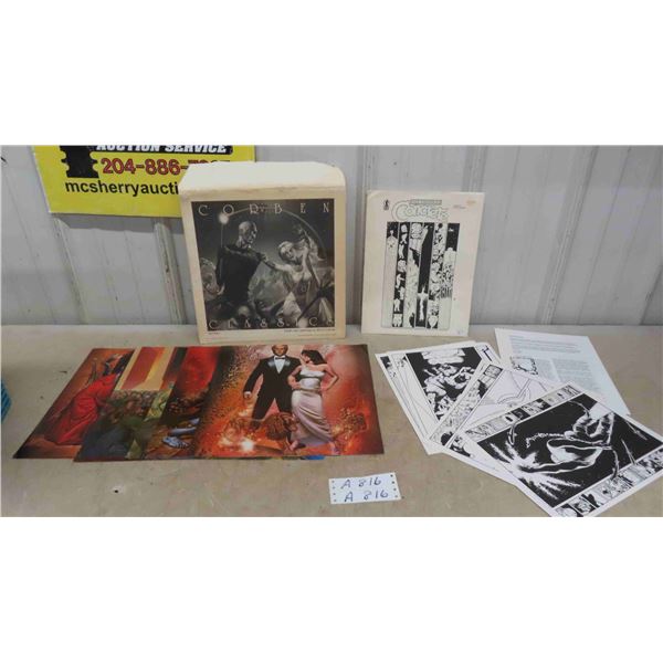 Corben Classics 6 Color Paintings , Paul Chadwicks Concrete , 6 Plates 