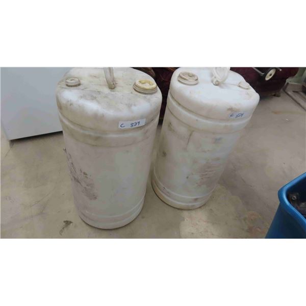 2 Poly Containers 26'' Tall x 14'' Across