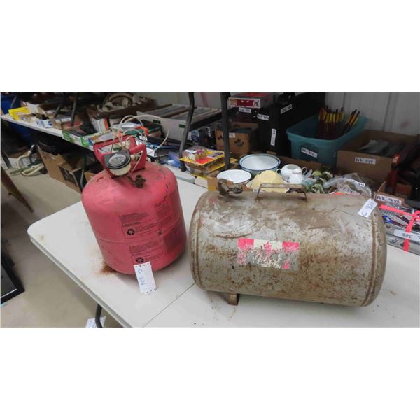 2 Air Tanks - 1 Made from Propane Bottle