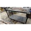 Image 5 : Metal 2 Tier Shop Cart on 4 Casters 31'' x 48'' x 18''