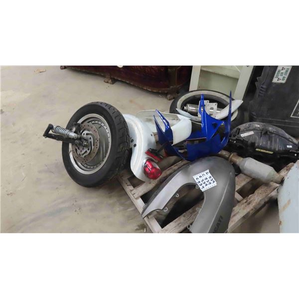 Motorcycle Parts: Dunlop D401 Motorcycle Tire and Rim 130/90B, 