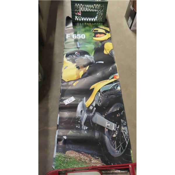 3 BMW Motorcycle Posters 75'' x 24''