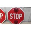 Image 5 : 2 Metal Traffic Stop Signs Double Sided 