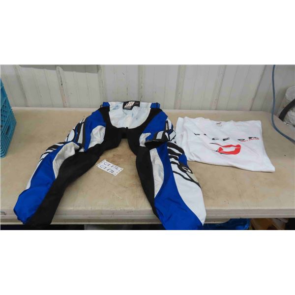 Motocross Pants Size 27, XL Tshirt