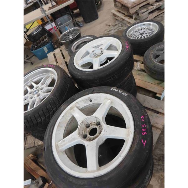 2 Tires and Rims 235/45ZR17 94W -Rims Have Value, Tires Not Good