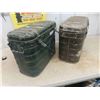 Image 3 : 2 Military Food Containers with US Markings 15'' x 20'' x 9''