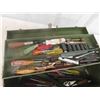 Image 3 : Metal Tool Box with Odds Hand Tools Files, Allen Keys, Plyers, Screw Drivers,