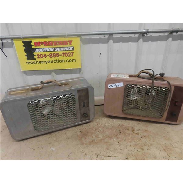 2 Electric Heaters with Fans - Probably 1500 Watt?