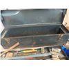 Image 2 : Metal Tool Box 32'' x 8 1/2'' x 8 1/2'' with Odds Tools Wrenches, Ratchet, 