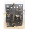 Image 1 : Old School Military Camp Electrical Service Panel with Meters, Timers, Switches, Volt/Amp 