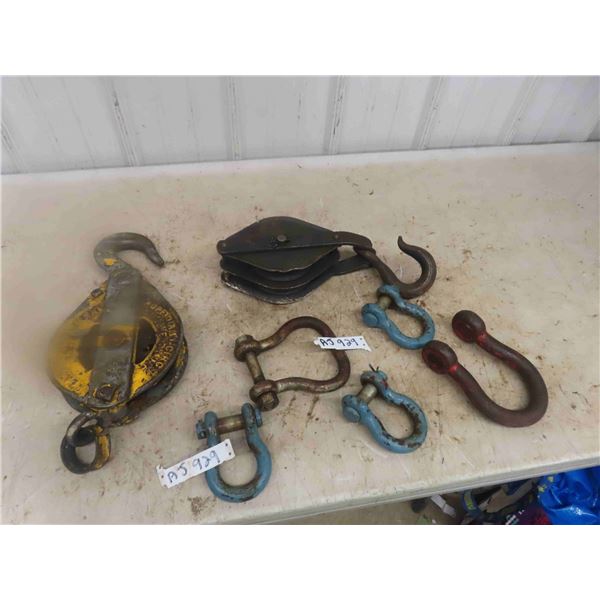 Single Pulley, Double Pulley, 4 Clevis