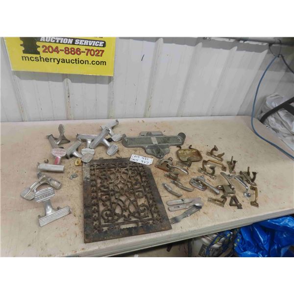 Cast Heat Register Grate 12'' x 16'' , Soap Dish, Shoemen Foot Measuring