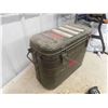 Image 3 : Army Helmet, 3 Army Helmet Liners, Military Food Container 16'' x 20'' x 9'', 