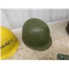 Image 4 : Army Helmet, 3 Army Helmet Liners, Military Food Container 16'' x 20'' x 9'', 