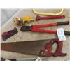 Image 4 : Bolt Cutter, Climbing Spurs, New 2'' Ball Hitch, Hand Planer, Saw, 2 Handles,