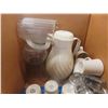 Image 6 : Pallet Lot of Restaurant Dishes, Cups, Trays, Pitchers, Cutlery, Vases, Utensilts,