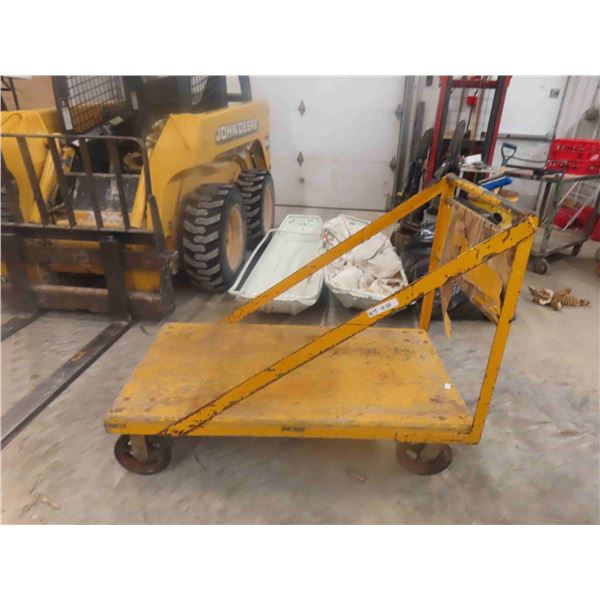 Platform Warehouse Cart with Headache Rack 27'' x 48''