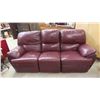 Image 1 : Leather / Leather Style 3 Piece Reclining Couch