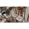 Image 6 : 5 Dining Room Chairs (1 Captain Chair)