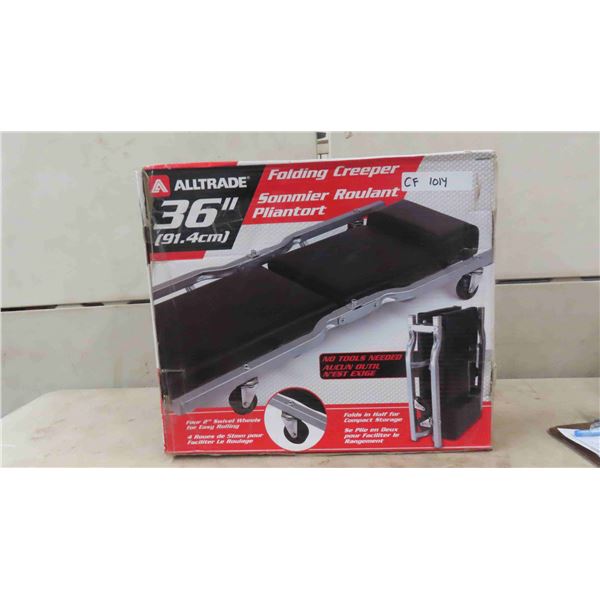 New All Trade 36'' Folding Creeper