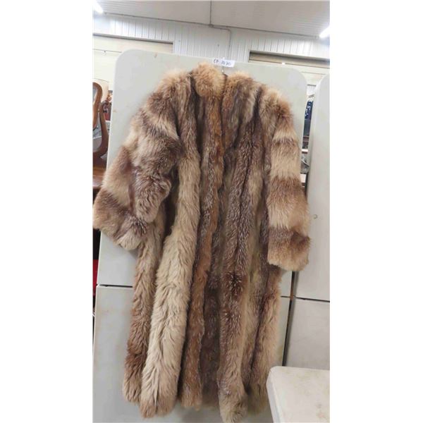 Ladies Long Fur Jacket