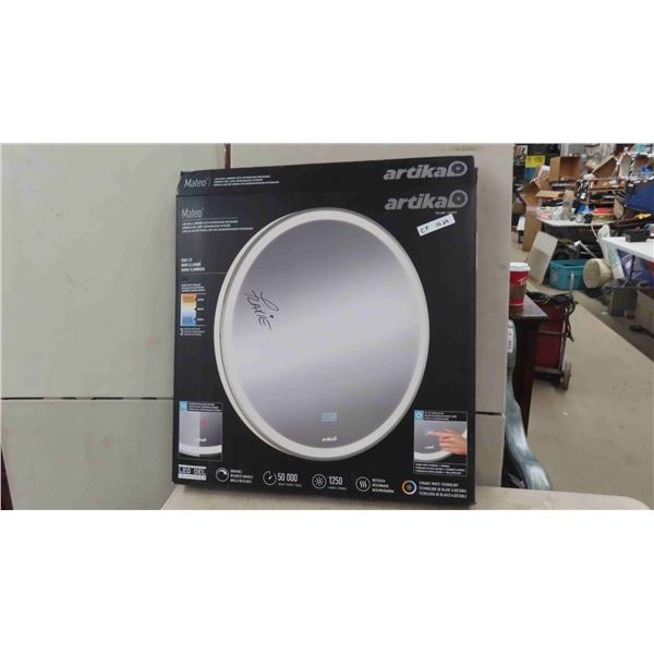 New Artika LED Wall Mirror with Integrated Defogger 28'' Diameter