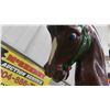 Image 11 : Vintage Metal Carousel Horse with Great Painting 28'' Tall x 36'' Long