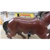 Image 5 : Vintage Metal Carousel Horse with Great Painting 28'' Tall x 36'' Long