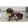 Image 8 : Vintage Metal Carousel Horse with Great Painting 28'' Tall x 36'' Long