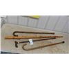 Image 1 : 4 Wood Canes 