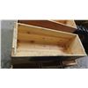 Image 3 : 5 Open Top Wood Crates 43'' x 16'' x 14 1/2'' -Good Condition