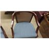 Image 5 : 2 Occasional Chairs with Blue Cushions