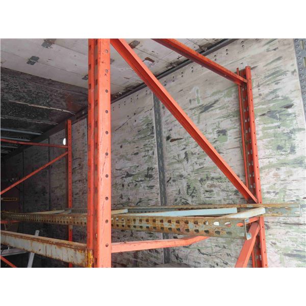 Pallet Racking: 4 Uppers, 6 Side Rails 97''L x 97''H x 48''D