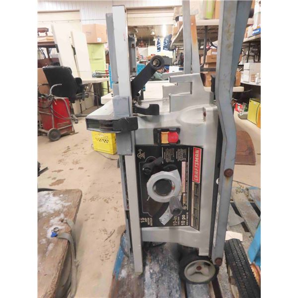 Craftsman 15 Amp Jobsite Table Saw with Dolly Wheels