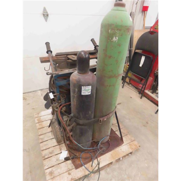 Accetyline Torches, Cart and Tank (No Valve Tank, Could be Rented)