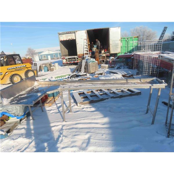 Stainless Steel Counter 120'' x 36'' x 24''