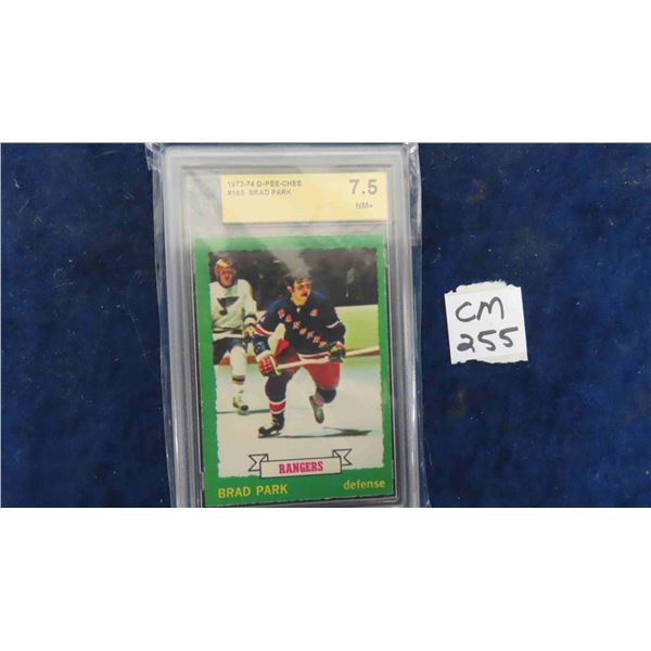 Graded Brad Park New York Rangers Card