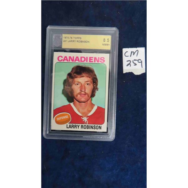 Graded Larry Robinson Montreal Canadiens Card