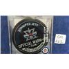 Image 1 : Winnipeg Jets Official Warm Up used Puck