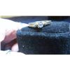 Image 2 : 10kt Gold with Diamond Sz 7 Ladies Ring Total Weight 2.9 grams