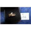 Image 1 : 10 kt Rose Gold with Diamonds Ladies Ring Sz 7 Total Weight 3.5 grams