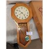 Image 2 : CPR Replica Railroad Clock - Oak with Box New Condition 14.5" x 30"