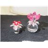 Image 1 : 2 Floral Swarovski Crystal Pieces - Retired