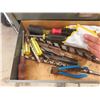 Image 10 : Craftsman Metal Tool Box 10" x 11.2" x 26" with Tools Included; Wrenches, Pliers, 